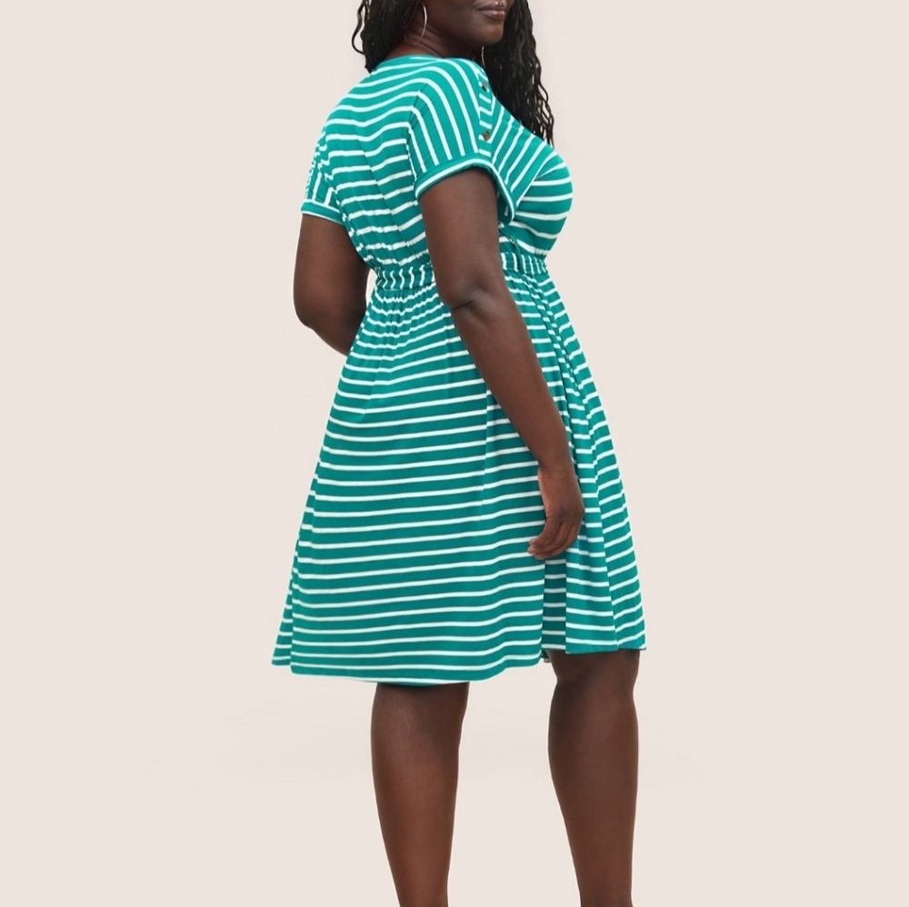 Bloomchic Turquoise Dress - Picture 3 of 6